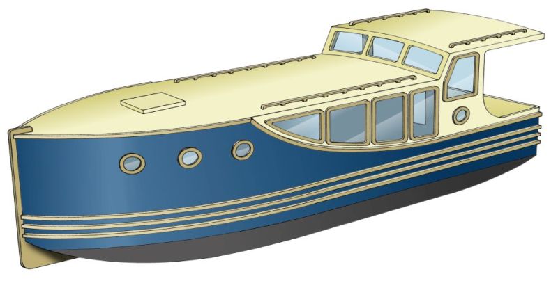 Backdecker-Kajütboot 836SP (für Außenbordmotor)